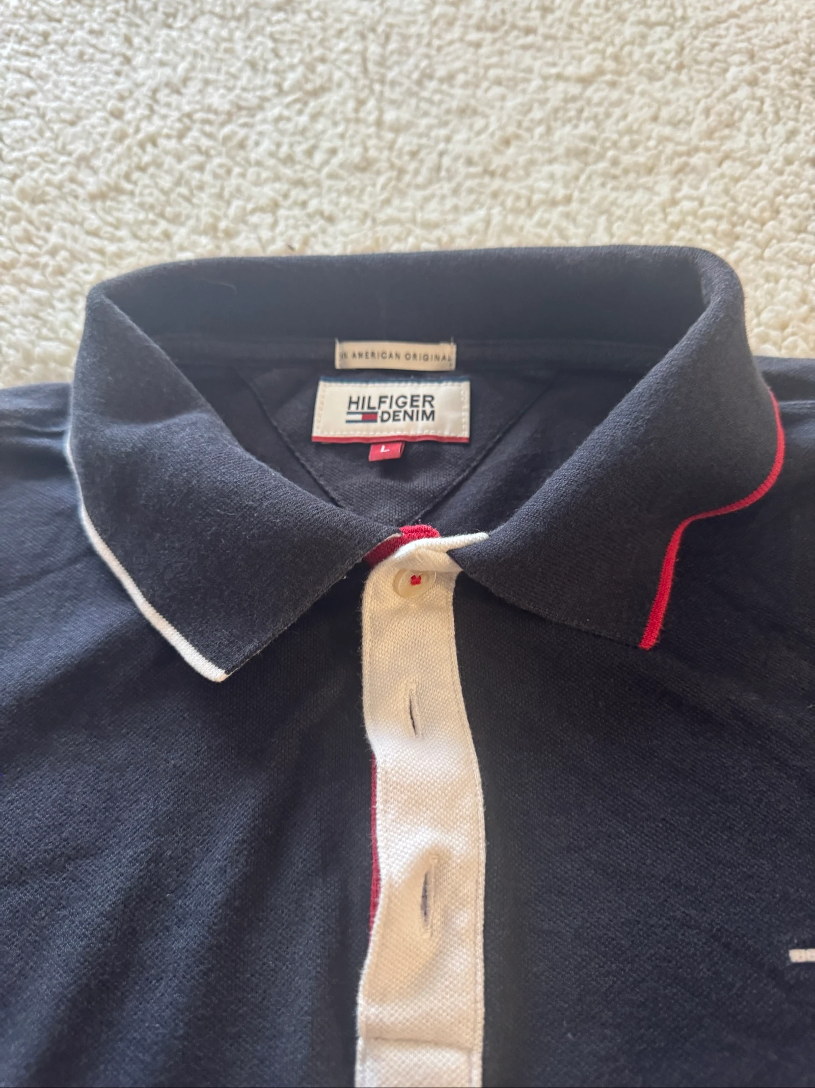 Tommy Hilfiger Denim Polo Classic Fit Premium Quality Streetwear Vintage Navy Blue – photo 25